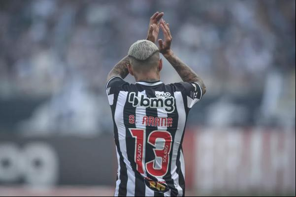 Guilherme Arana, do Atlético-MG.(Imagem:Pedro Souza / Atlético-MG )