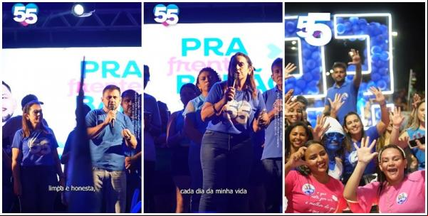 Claudimê e Luiz Heront realizam grande arrastão e comício em Barão de Grajaú(Imagem:Reprodução/Instagram)
