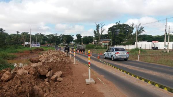 BR-343 trecho que deverá ser duplicado na entrada de Teresina.(Imagem:florianonews.piauiconectado.com)