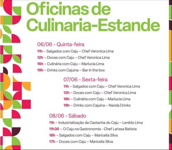 Oficinas do Festival da Cajuína 2024 (Imagem:Reprodução)