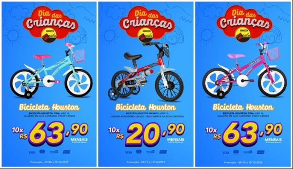 Ofertas imperdíveis na super semana especial das crianças no Armazém Paraíba de Floriano(Imagem: Divulgação)