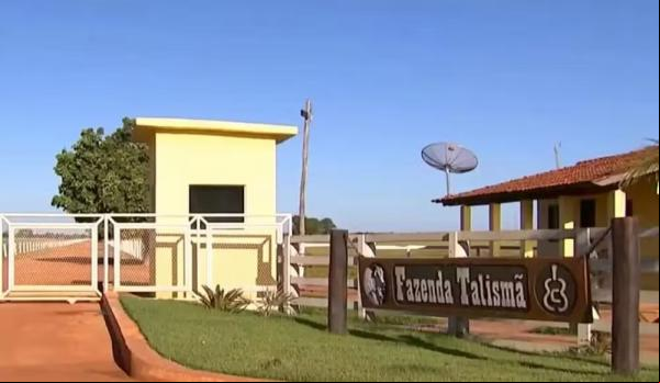 Fazenda Talismã do cantor Leonardo.(Imagem:Reprodução/YouTube)