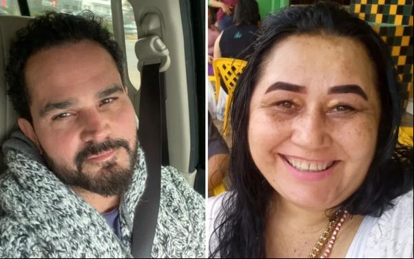 Luciano Camargo, à esqueda, e a ex-mulher Cleo Loyola, à direita.(Imagem:Reprodução/Instagram )