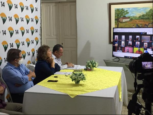 PTB do município de Floriano realizou a 1°Convenção Virtual do Brasil.(Imagem:Divulgação)