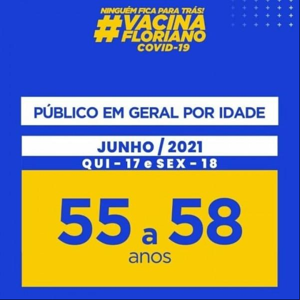Pessoas com mais de 55 anos serão vacinadas em Floriano a partir desta quinta-feira (17)(Imagem:Divulgação)