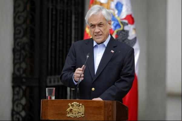 Sebastián Piñera anunciou cancelamento dos encontros de chefe de Estado.(Imagem: AFP )