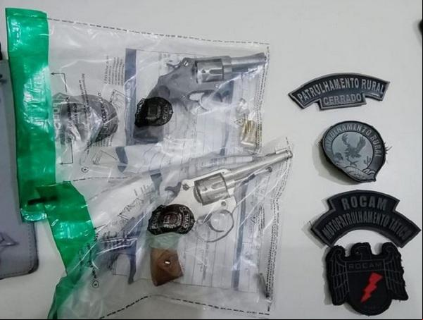 Polícia Militar recupera armas de fogo e age em resposta a roubo, resultando em confronto com um dos suspeitos.(Imagem:Reprodução/Instagram)