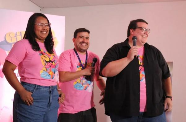 Lorena Ferreira, Bruce Cordão e Leticio Dantas.(Imagem: Andrê Nascimento / g1 )