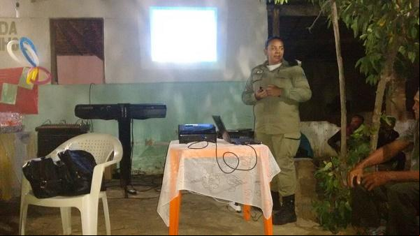 Palestra na comunidade Morrinhos.(Imagem:Ascom/jc24horas)