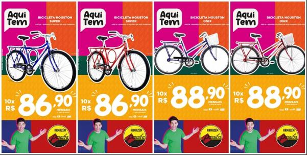 Garanta sua aventura nas férias com uma bike Houston do Armazém Paraíba.(Imagem:Divulgação)
