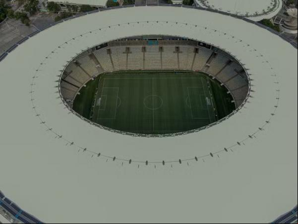 Imagem aérea do Estádio do Maracanã.(Imagem:Thiago Ribeiro/AGIF)