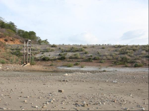 Barragem Cajazeiras, localizada na cidade de Pio IX, Sul do Piauí.(Imagem:Rosa Melo/Arquivo pessoal)