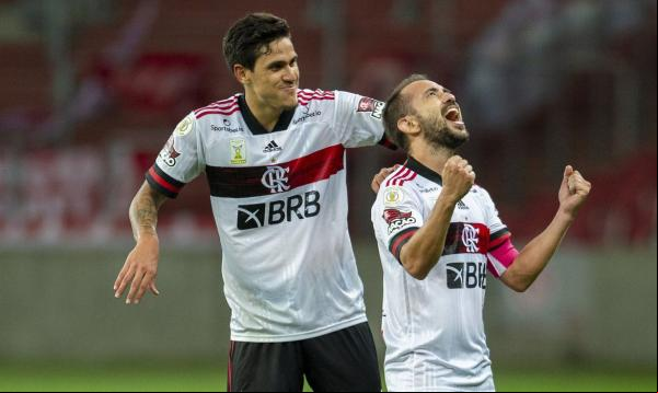 Flamengo empata com Internacional no Beira-Rio.(Imagem:Marcelo Cortes/Flamengo/Direitos Reservados Esport)
