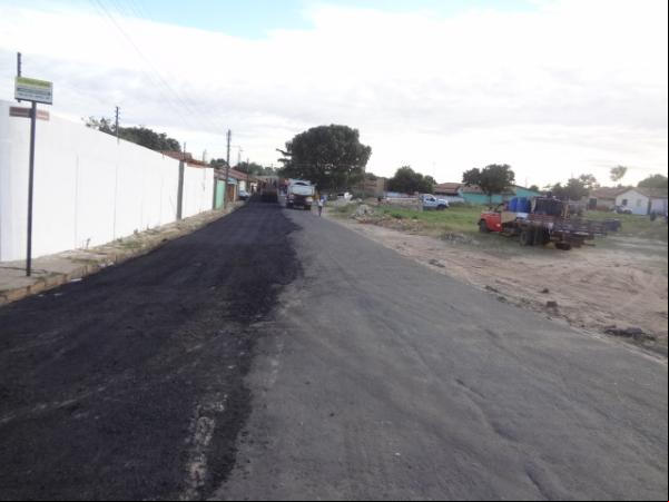 Rua Fernando Marques recebe pavimentação asfáltica.(Imagem:FlorianoNews)