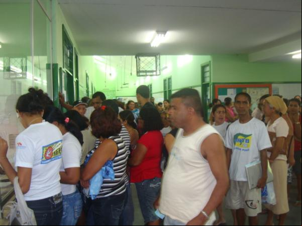 Setor de marcação de consultas(Imagem:e Piauí)