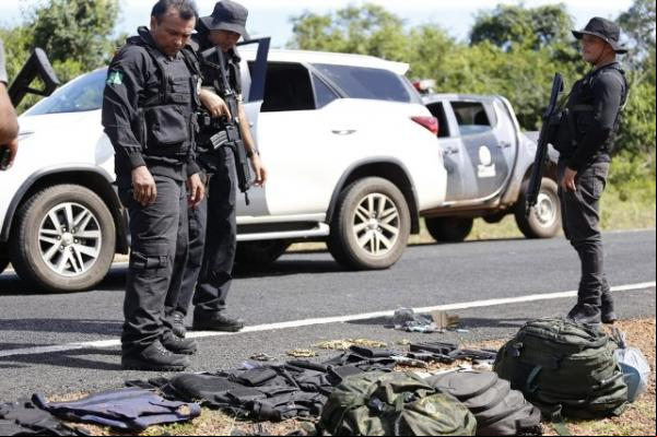 Secretário Fábio Abreu informou que a polícia continua em diligência para prender os outros criminosos.(Imagem:Divulgação/SSP-PI)