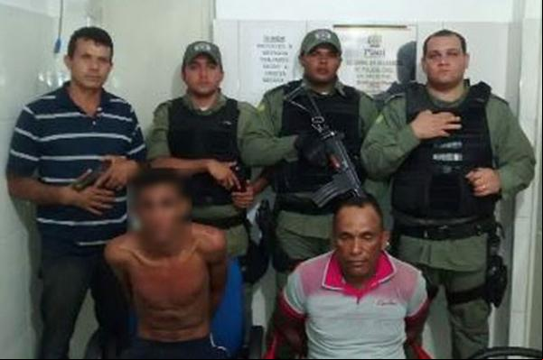 PM captura suspeitos de assalto a caminhonete em São João do Piauí.(Imagem:florianonews.piauiconectado.com)