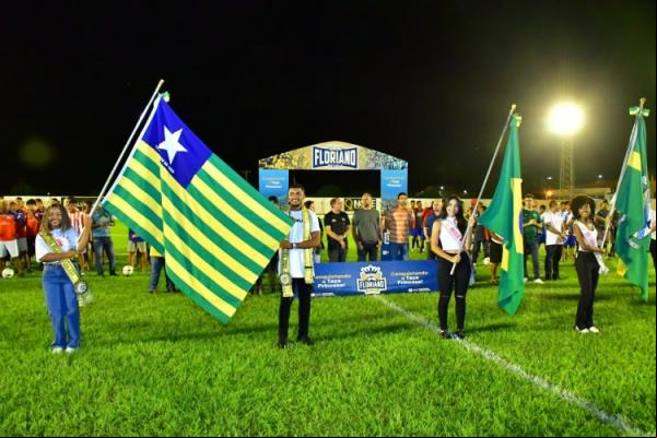 Abertura da Copa Floriano 2024 é realizada com estádio lotado e goleada(Imagem:Secom)