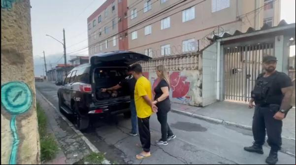 Suspeitos de receber o dinheiro do roubo foram presos em São Paulo (foto acima), Santa Catarina e no Piauí.(Imagem:Departamento Estadual de Investigações Criminais -)
