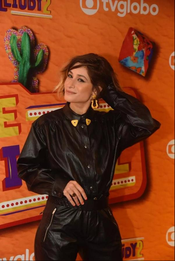 Luisa Arraes na festa de lançamento da segunda temporada de