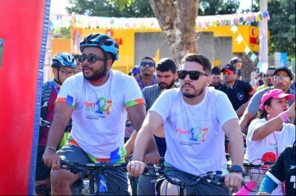 Floriano 127 anos: eio Ciclístico 2024 reúne centenas de ciclistas de todas as idades(Imagem:Secom)