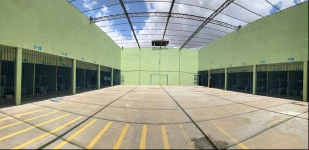 Penitenciária Irmão Guido tem pavilhões reformados exclusivamente com trabalho de detentos(Imagem:Divulgação/Sejus)