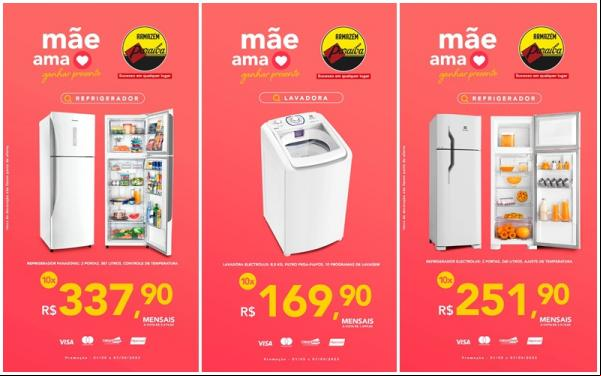 Armazém Paraíba oferece descontos especiais em presentes para o Dia das Mães.(Imagem:Divulgação)