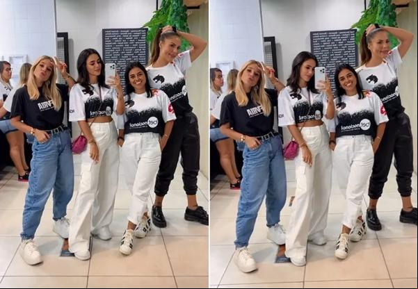 Grávida, Bruna Biancardi mostra barriguinha em evento com Neymar e amigas. (Imagem:Reprodução/Instagram)