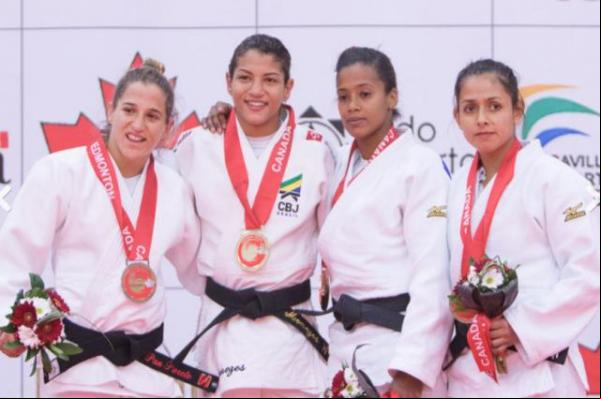 Sarah Menezes conquistou seu terceiro título pan-americano sênior(Imagem:Rafael Burza)