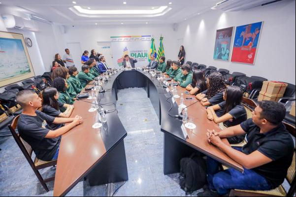 Time que ficou em 11º lugar é formado por estudantes do Centro de Educação Integral (CETI) Elon Machado Moita, de Lagoa Alegre.(Imagem:Gabriel Paulino)