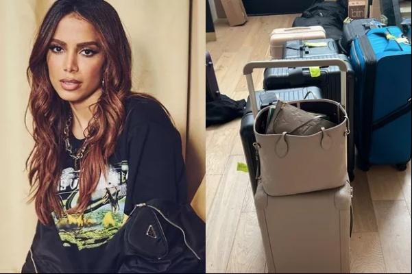 Anitta mostrou que já está pronta para a sua turnê na Europa. A cantora impressionou os seguidores com a quantidade de bagagem que irá levar para ar o mês fora.  ?Quantas malas(Imagem:Reprodução)
