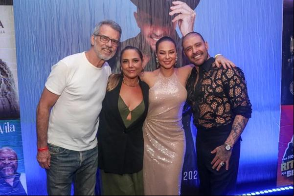 Mauro Farias, Heloísa Périssé, Paolla Oliveira e Diogo Nogueira(Imagem:Wando Silva/BrazilNews)