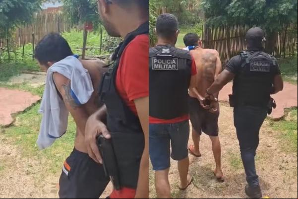 Condenado por estuprar mulher na frente de homem amarrado é preso no PI após fugir da prisão no MA.(Imagem:Polícia Civil)