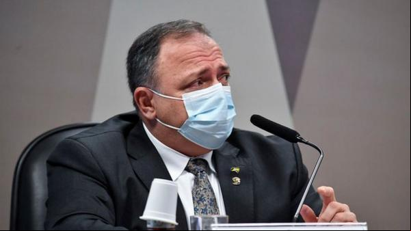 Eduardo Pazuello durante depoimento na I da Covid(Imagem:Agência Senado)