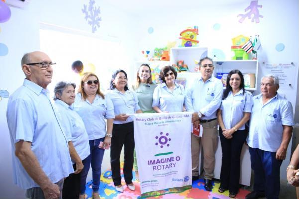Nova brinquedoteca é inaugurada em hospital de Barão de Grajaú com doação do Rotary Club local.(Imagem:Divulgação)
