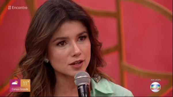 Paula Fernandes fala sobre depressão no Encontro.(Imagem:TV Globo)