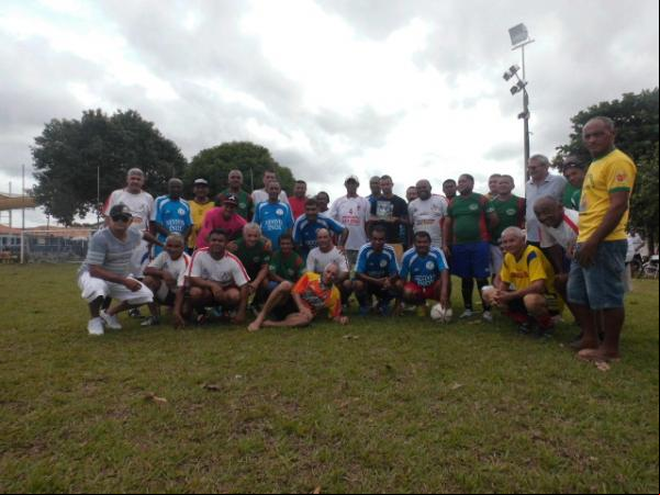 Partida dos Quarentões homenageou o desportista Pitica.(Imagem:FlorianoNews)