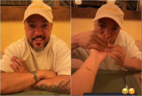 Rayane Figliuzzi mostra empolgação de Belo no primeiro encontro do casal.(Imagem:Reprodução/Instagram)