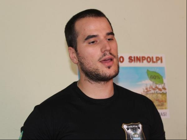 Delegado Matheus Zanatta(Imagem:Juliana Barros/G1)