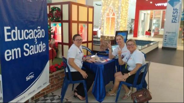 Sesc e UFPI promovem atividades pela Campanha Novembro Azul no Floriano Shopping.(Imagem:FlorianoNews)