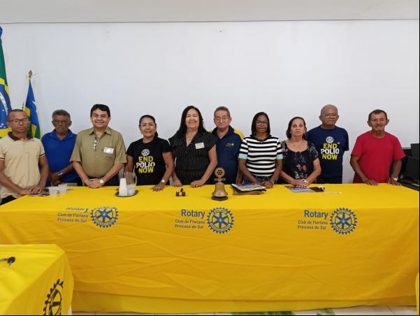 Rotary Princesa do Sul realiza segunda reunião pós-recesso com foco em projetos e solidariedade.(Imagem:Floriano News)