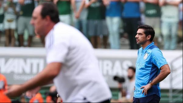 Abel Ferreira na partida do Palmeiras com o São Paulo, pela 3ª rodada do Paulistão.(Imagem:Cesar Greco/Palmeiras)
