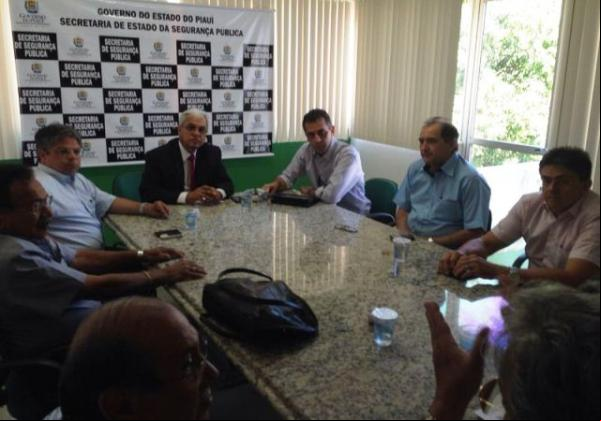 Prefeito Gilberto Jr. e Comitiva visitam Secretaria de Segurança em Teresina?.(Imagem:Secom)