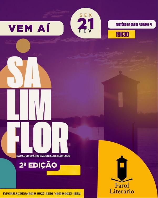 2ª edição do SALIMFLOR acontece dia 21 de fevereiro em Floriano.(Imagem:Divulgação)