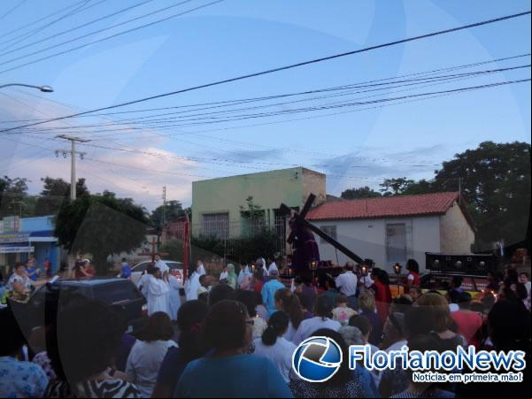 Procissão dos os marca a abertura da Semana Santa em Floriano. (Imagem:FlorianoNews)