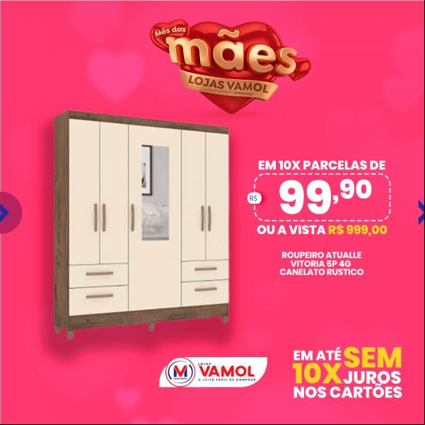 Lojas Vamol prepara um show de ofertas para o Dia das Mães, confira(Imagem:Divulgação)
