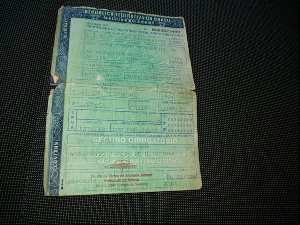 Força Tática de Paulistana apreende carro com documento roubado.(Imagem:Divulgação)