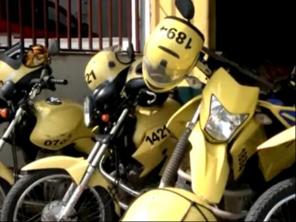 Mototaxis de Teresina deixarão de ser amarelas para ser brancas.(Imagem:Reprodução/TV Clube)