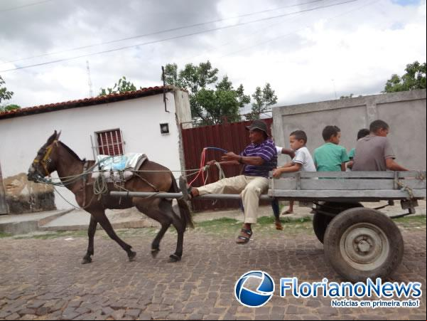 Festa dos Carroceiros atraiu dezenas de participantes em Nazaré do Piauí.(Imagem:FlorianoNews)
