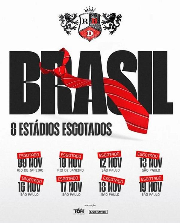 Ingressos para as apresentações extras do RBD estão esgotados.(Imagem:Reprodução/Instagram)